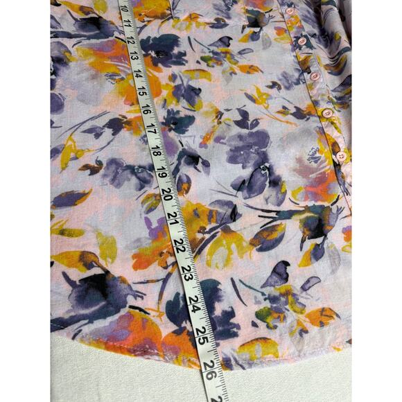 Torrid Women's Dolman Blouse 2X Floral Print Stretch Rayon Short Sleeve Pockets - Picture 10 of 10